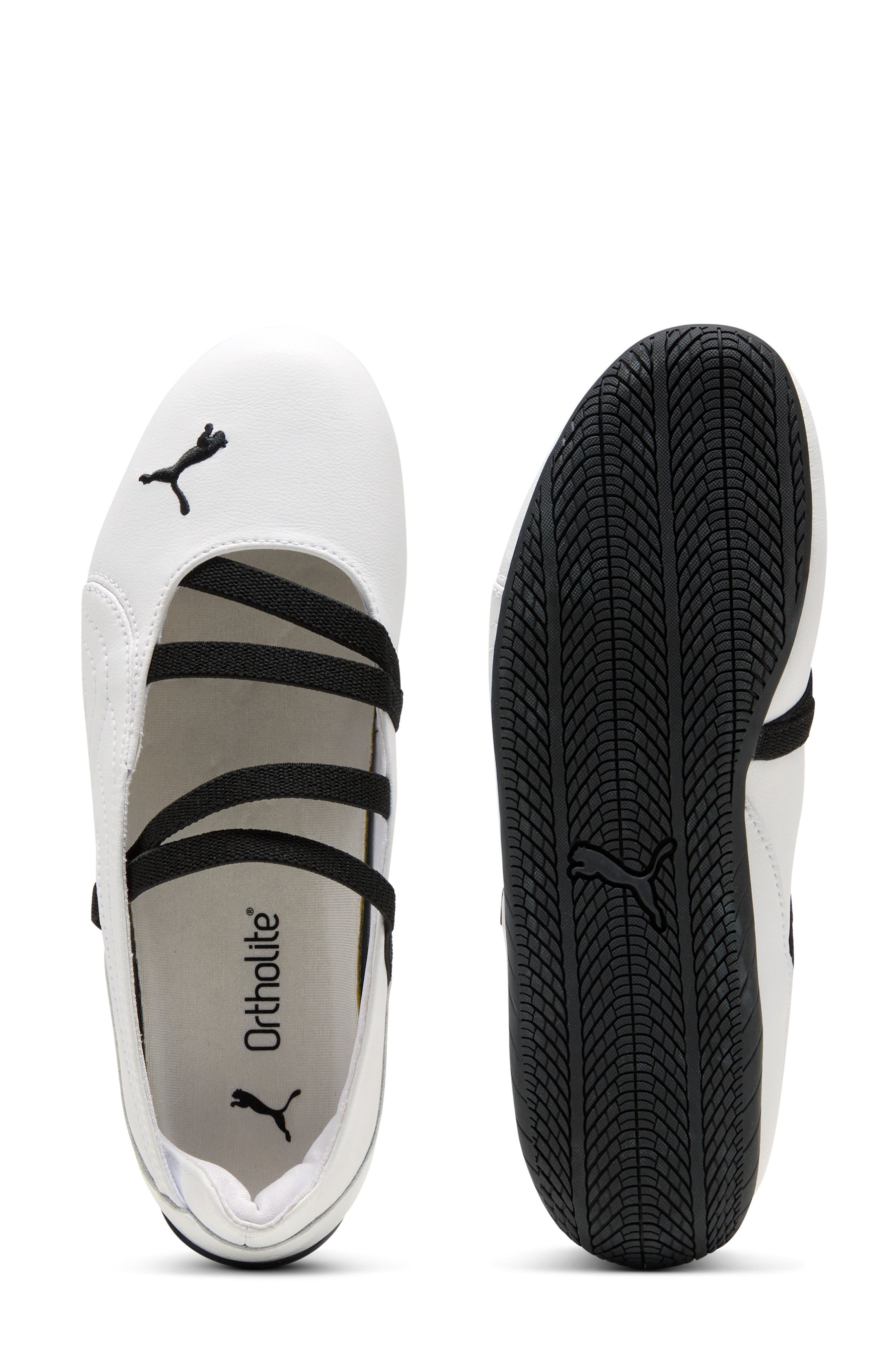 PUMA Speedcat Ballet Sneaker in Puma White/Puma White/Black at Nordstrom - 5