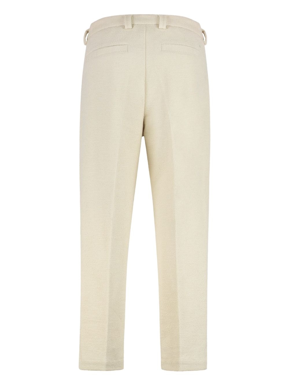 textured drawstring trousers - 2