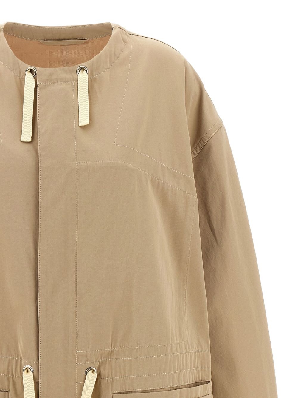 drawstring utility jacket - 4