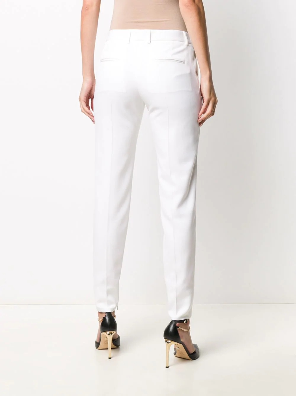 white tapered trousers - 4