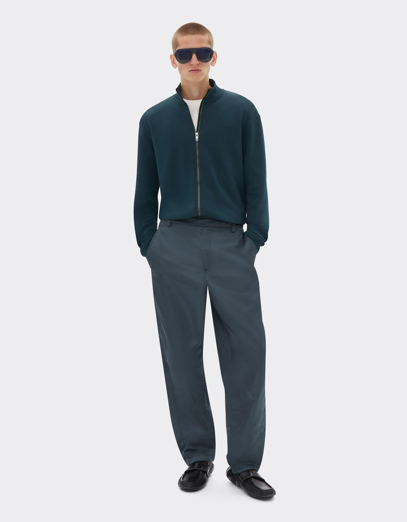 Ferrari Sweater in technical fabric with zip outlook