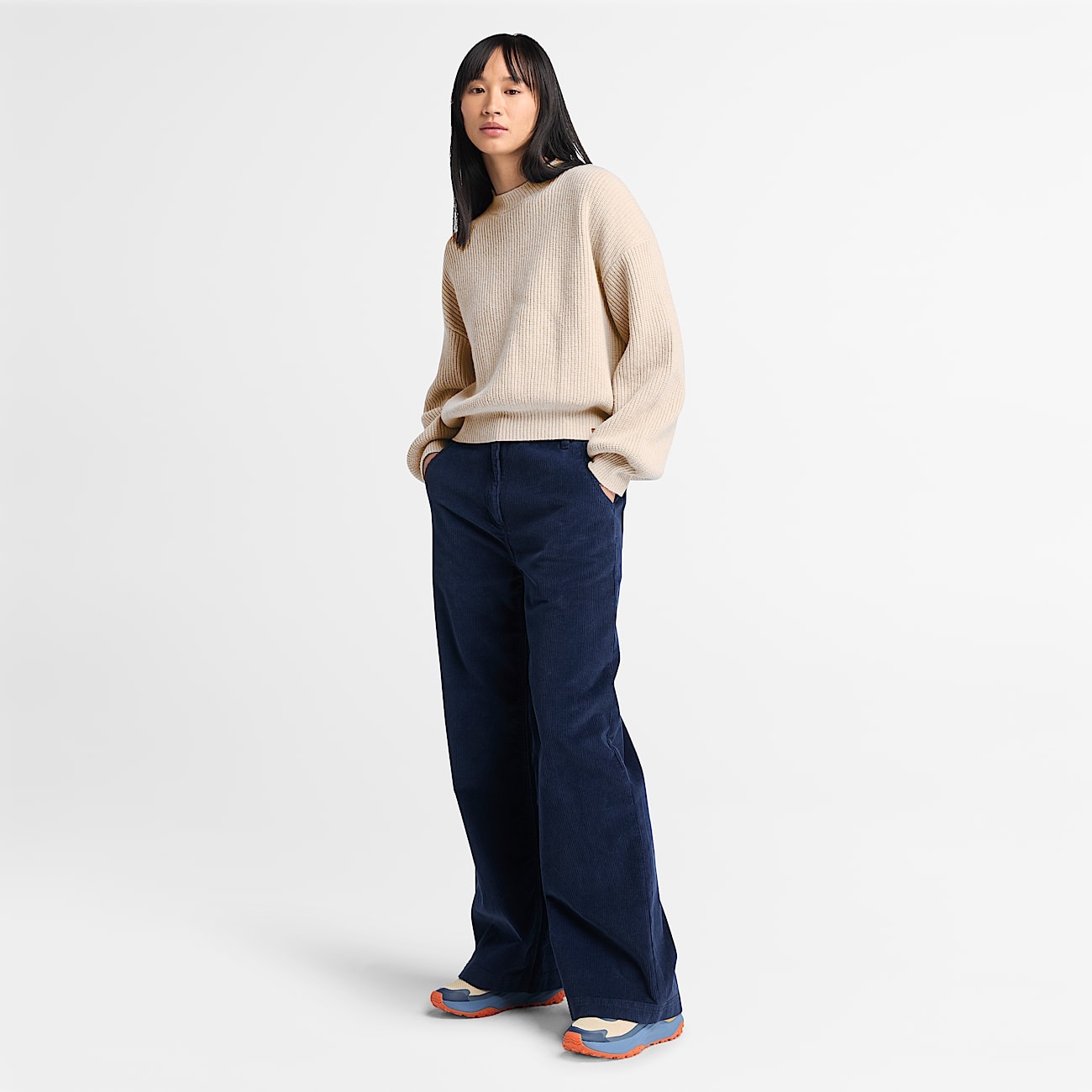 Women's Wool Blend Crew Sweater - 3