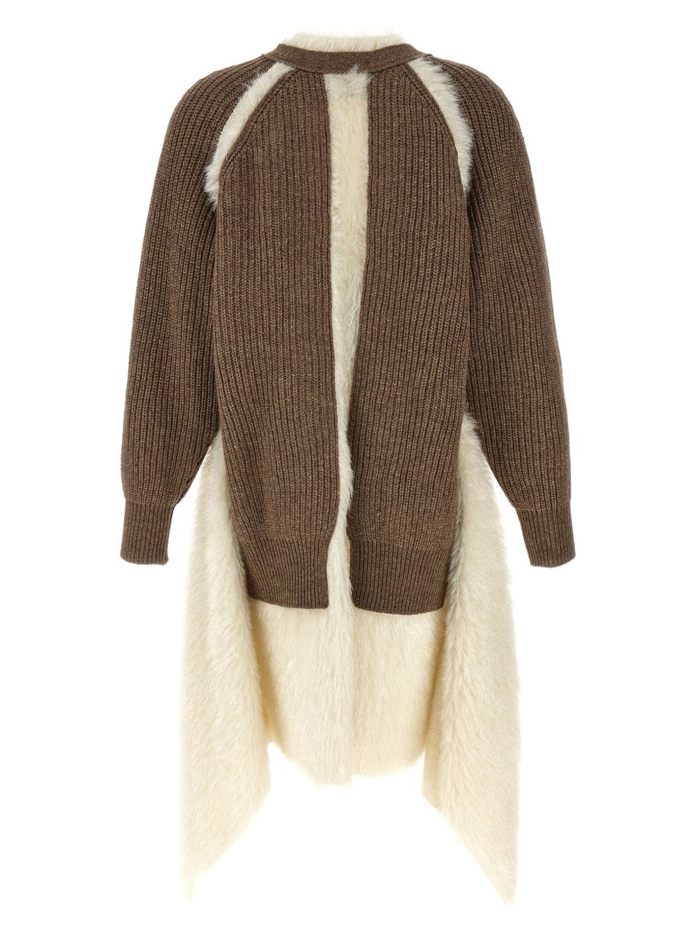 hybrid wool cardigan - 2