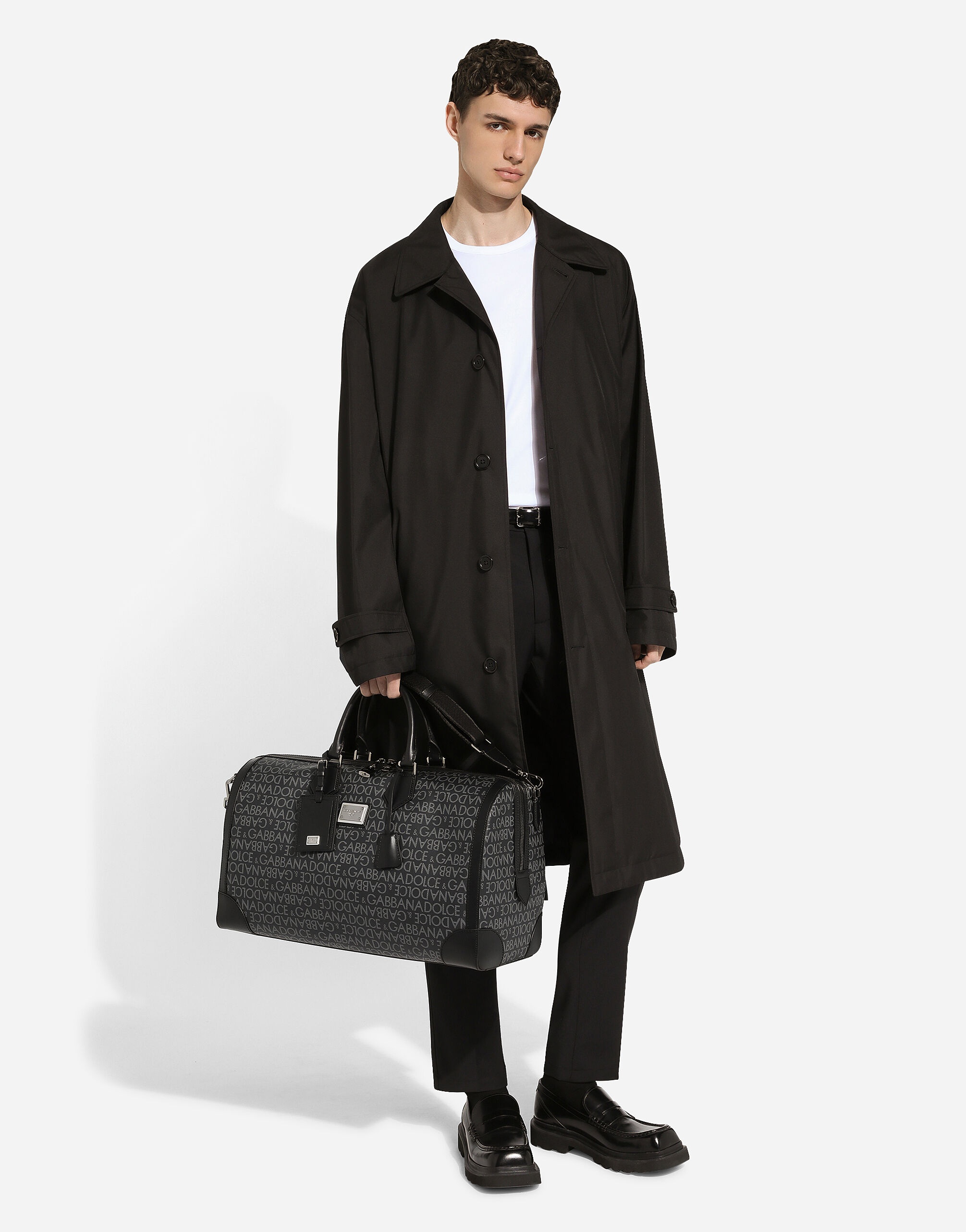 Printed jacquard holdall - 2