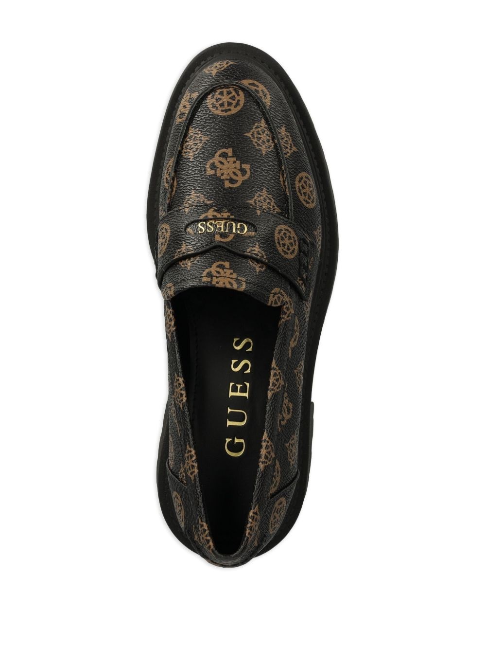 logo-stamp loafers - 4