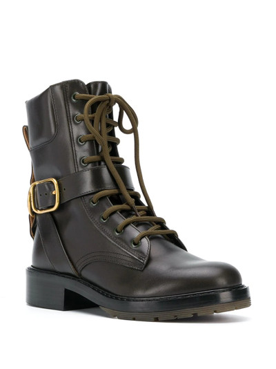 Chloé lace-up leather boots outlook