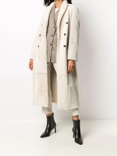 Brunello Cucinelli double-breasted coat outlook