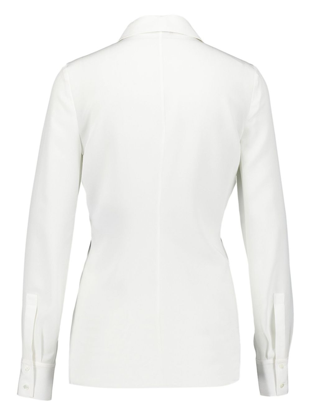 long-sleeved satin-weave shirt - 2