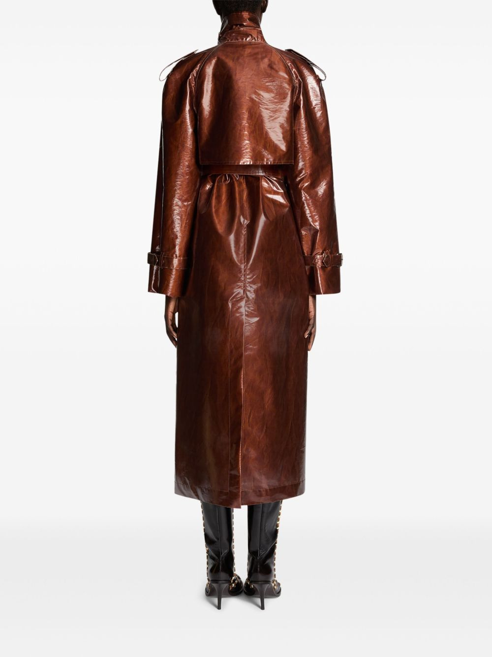water-repellent trench coat - 4