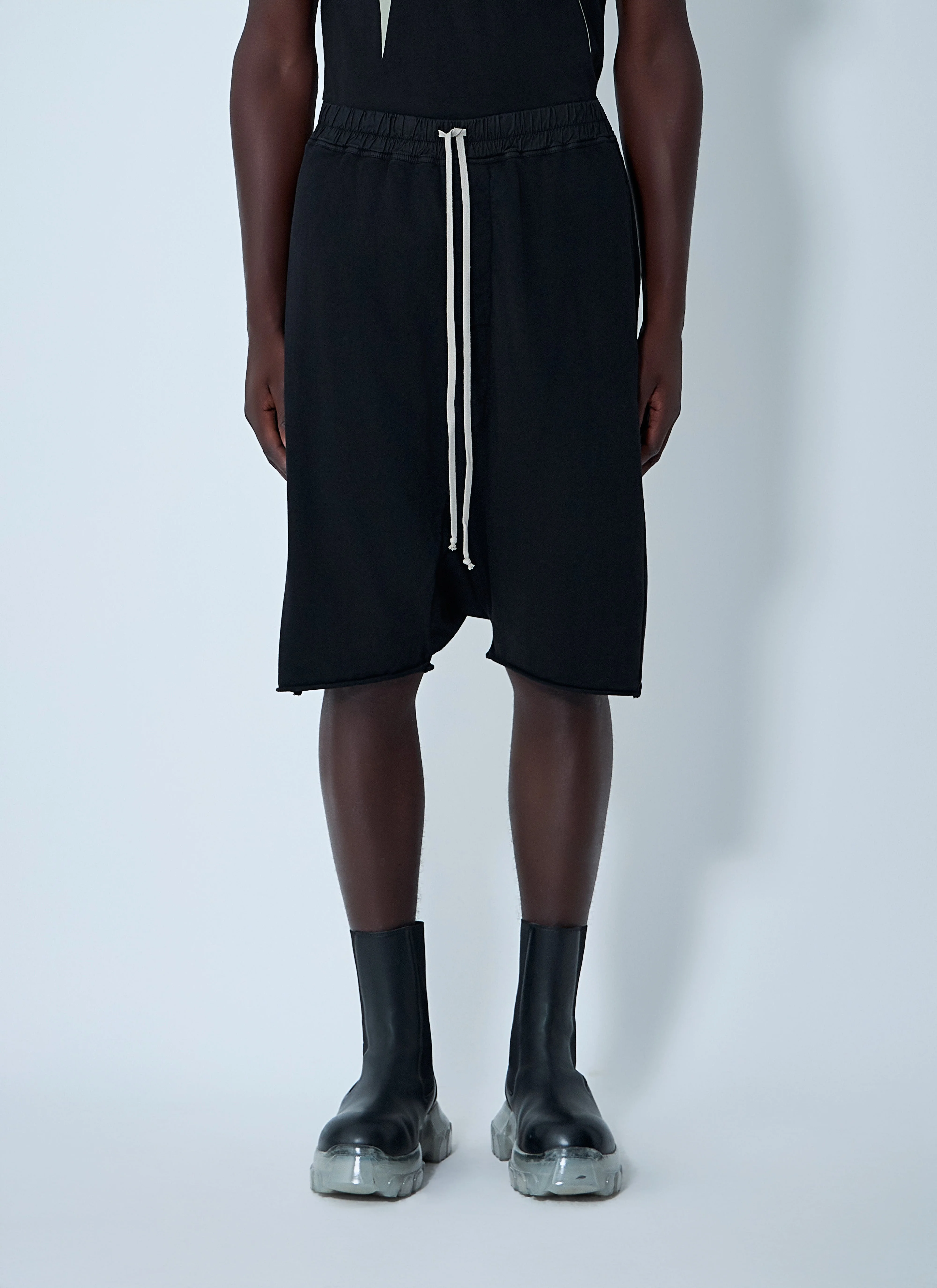 Rick Owens Drkshdw Men Drawstring Pod Track Shorts - 1
