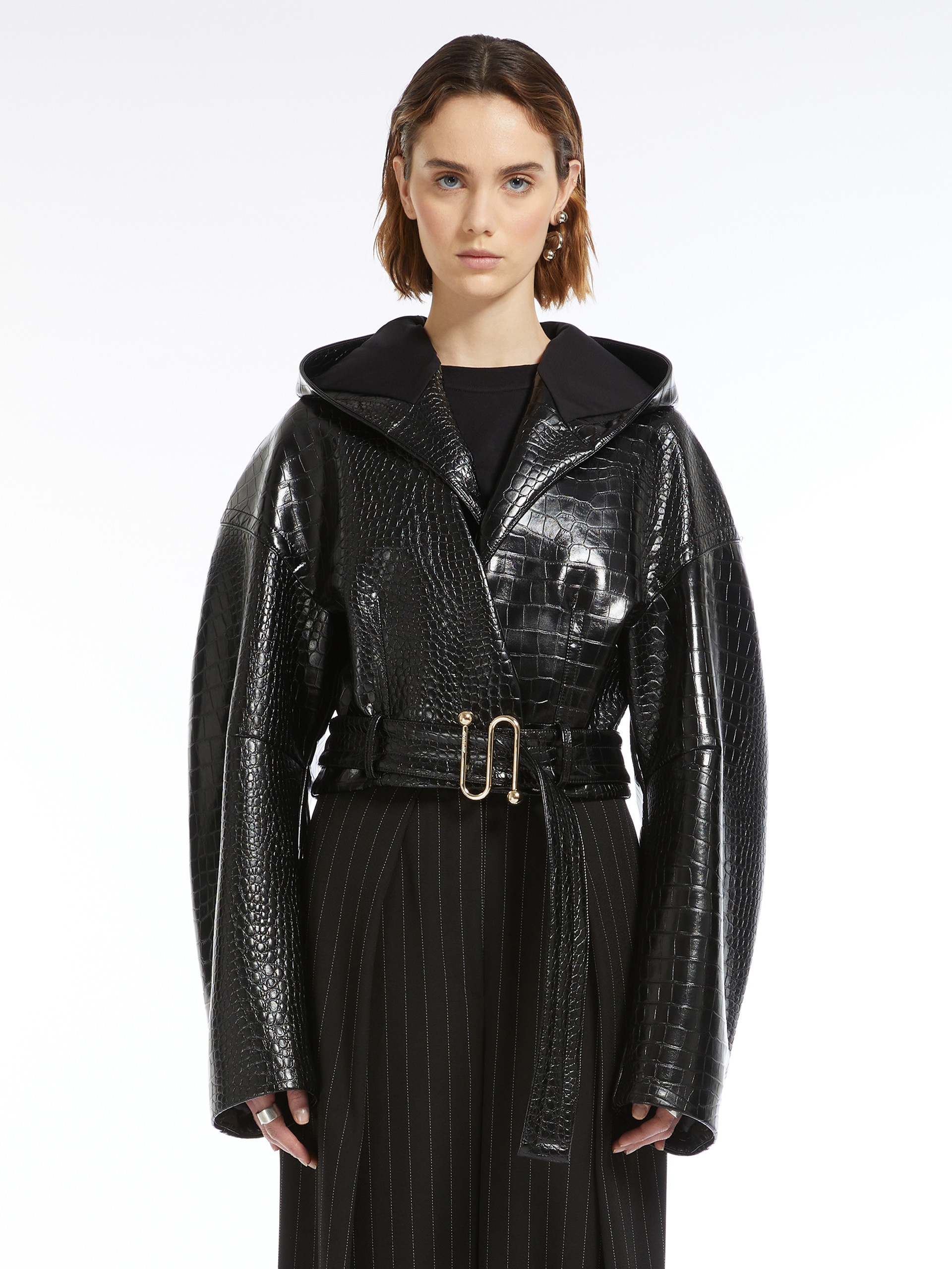 VISBY Patent leather pea coat - 3