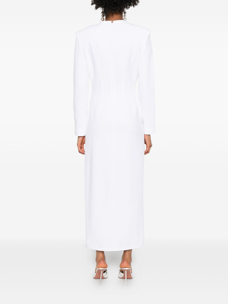 bow-detail side-slit maxi dress 4
