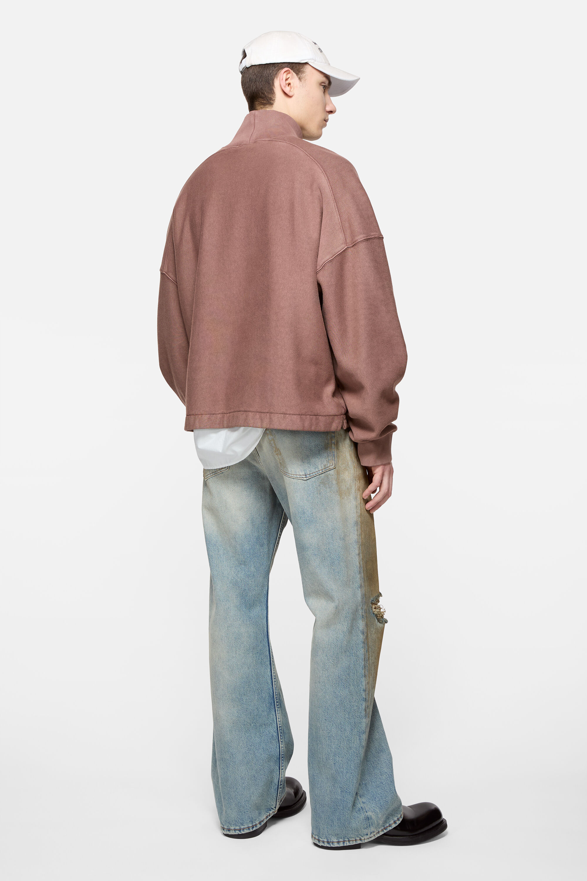 Fleece sweater - Rum brown - 3