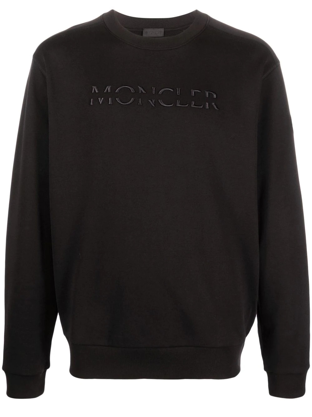 logo-embroidered cotton sweatshirt - 1