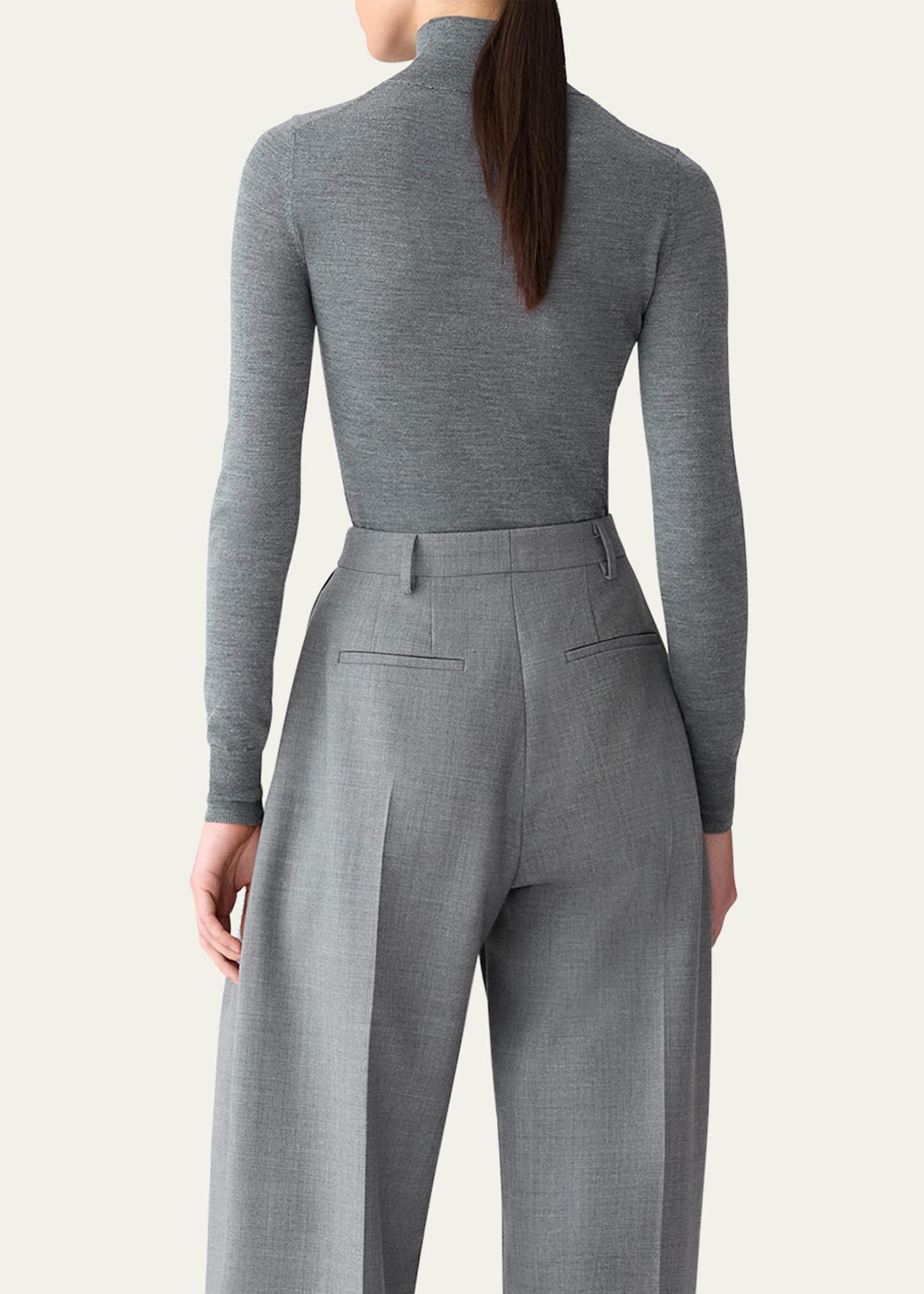 Turtleneck Wool-Silk Sweater - 3