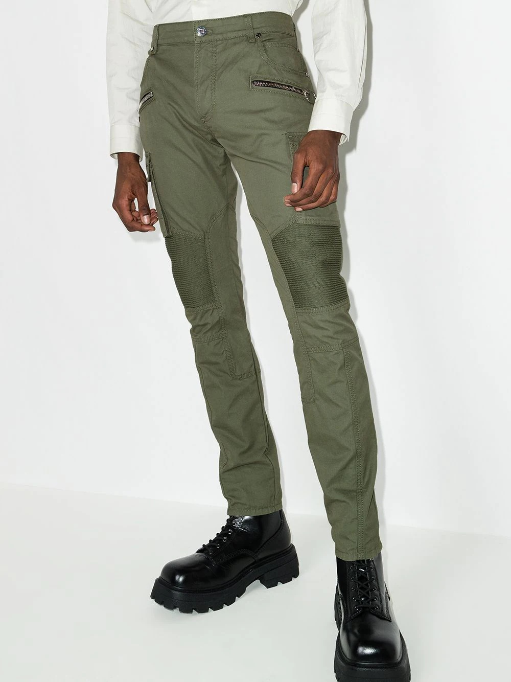 cargo-pockets skinny trousers - 2