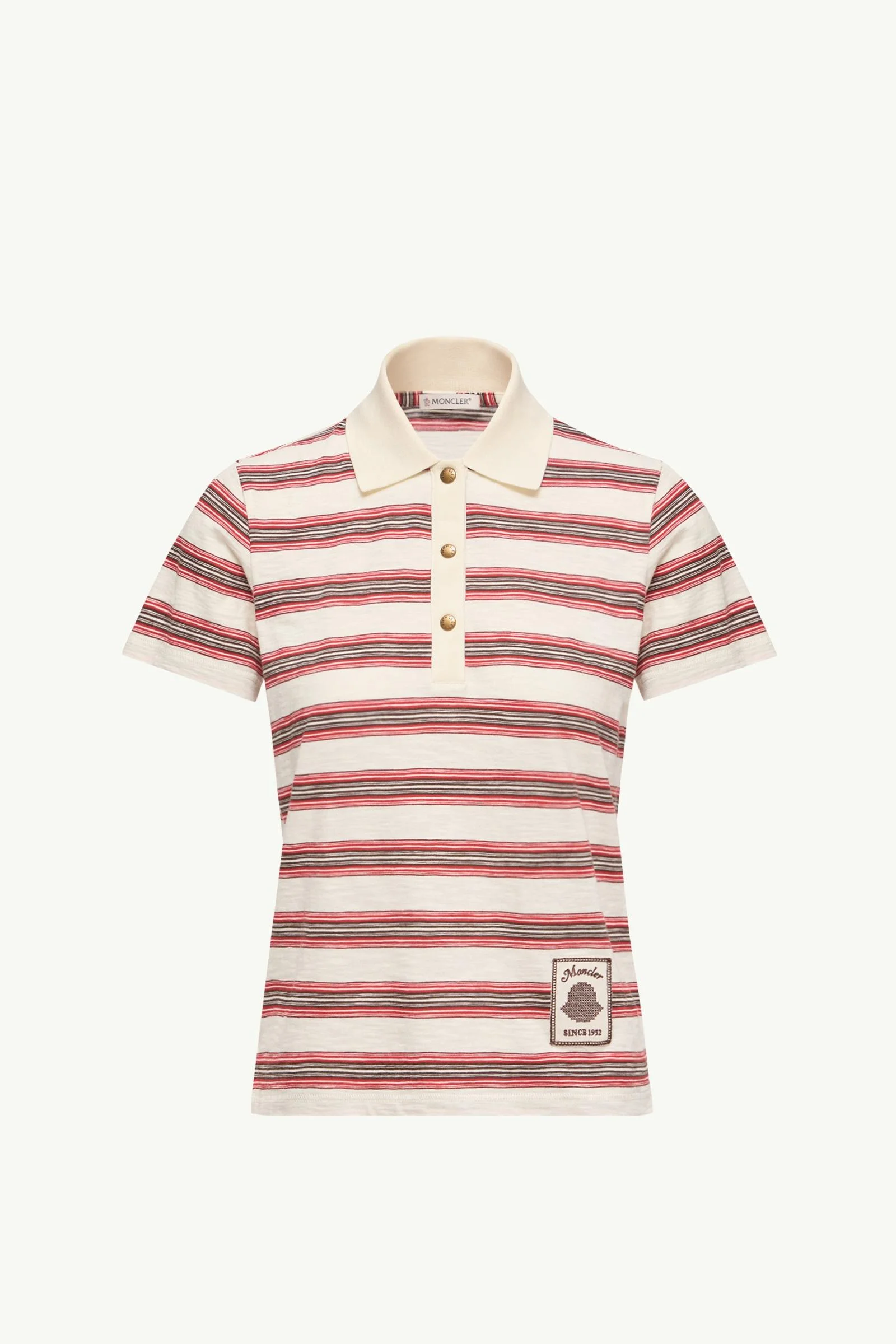 Striped Cotton Polo Shirt - 1