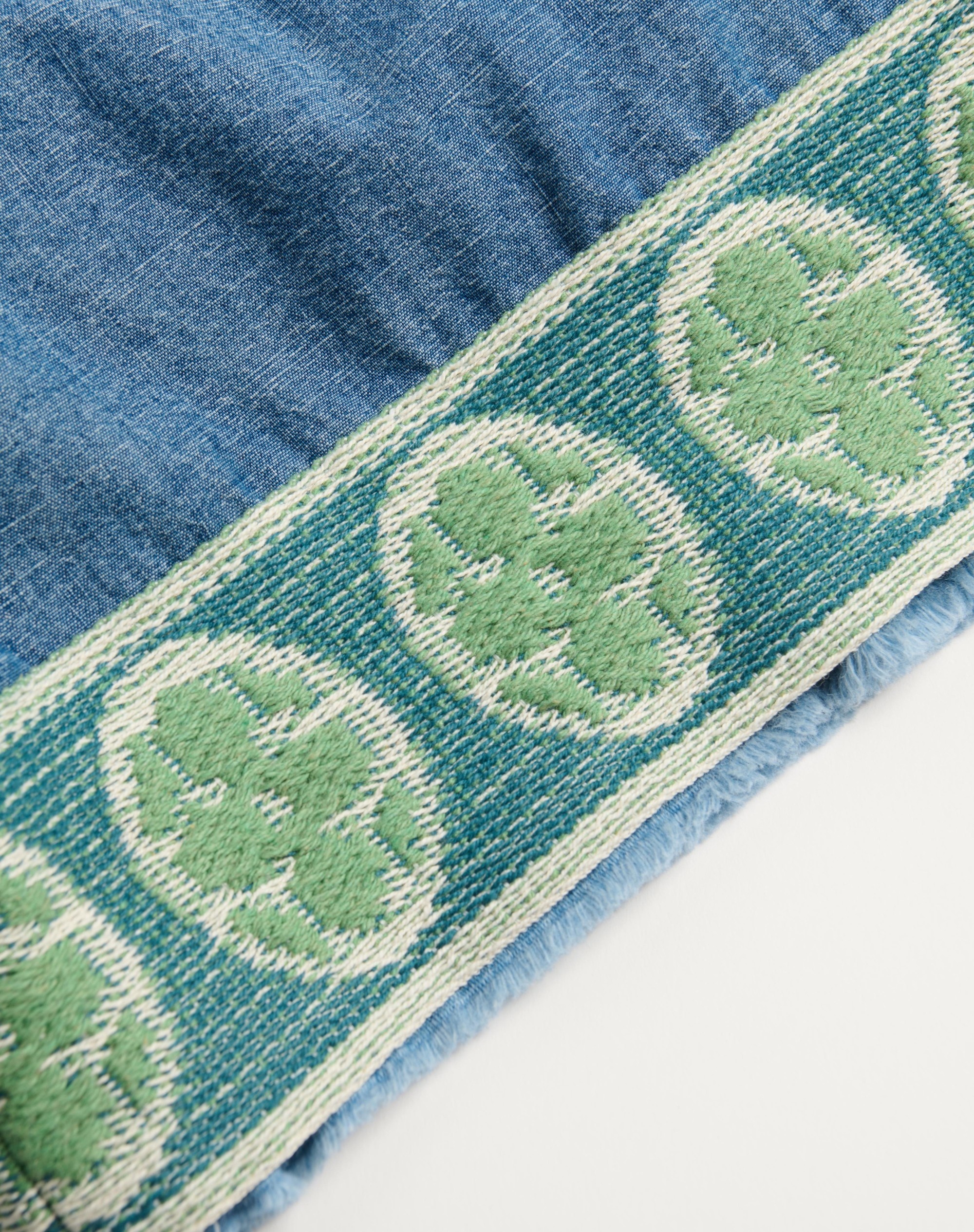 DENIM BERMUDA SHORTS WITH JACQUARD HEM - 7