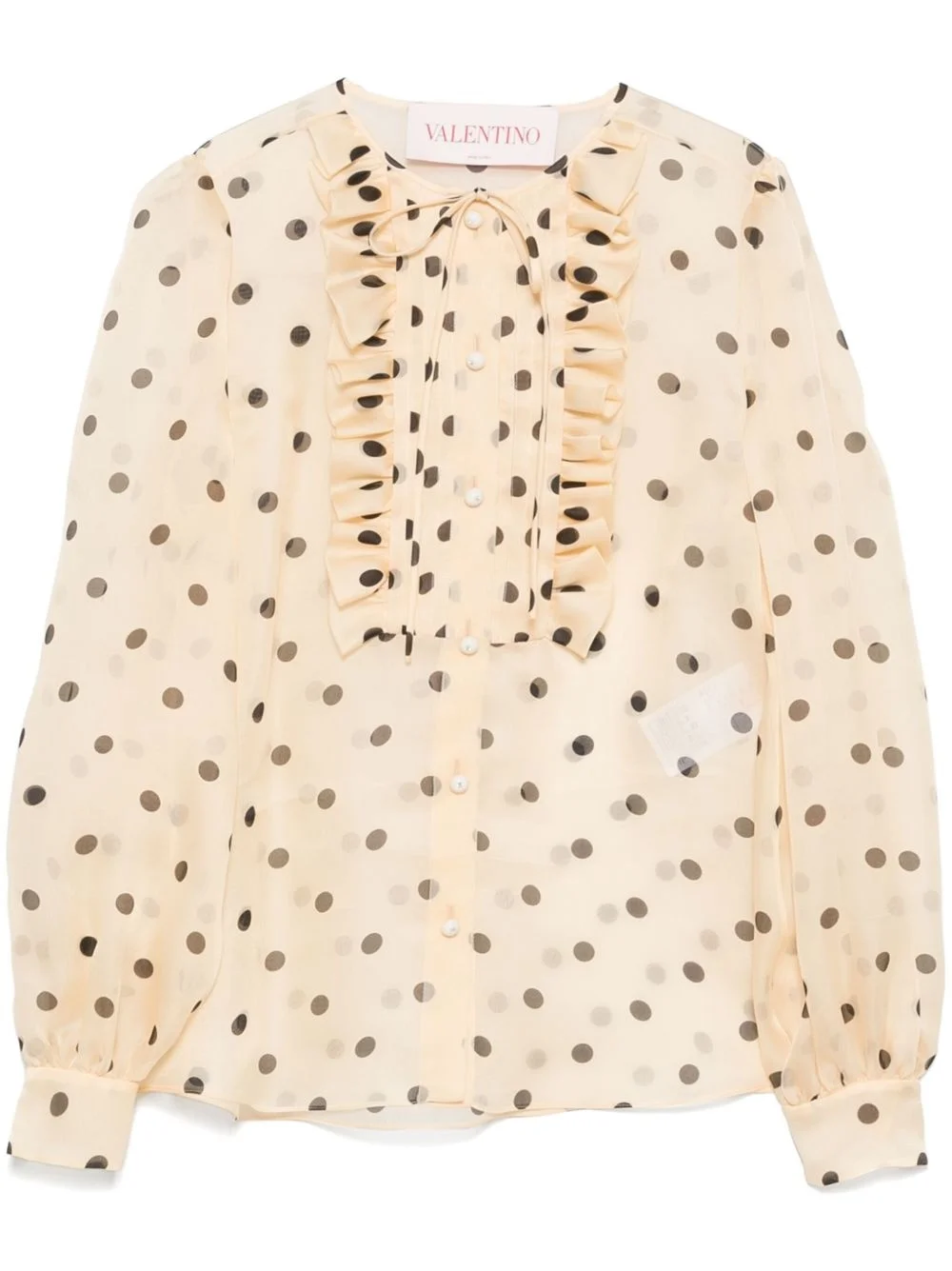polka dot-print blouse - 1