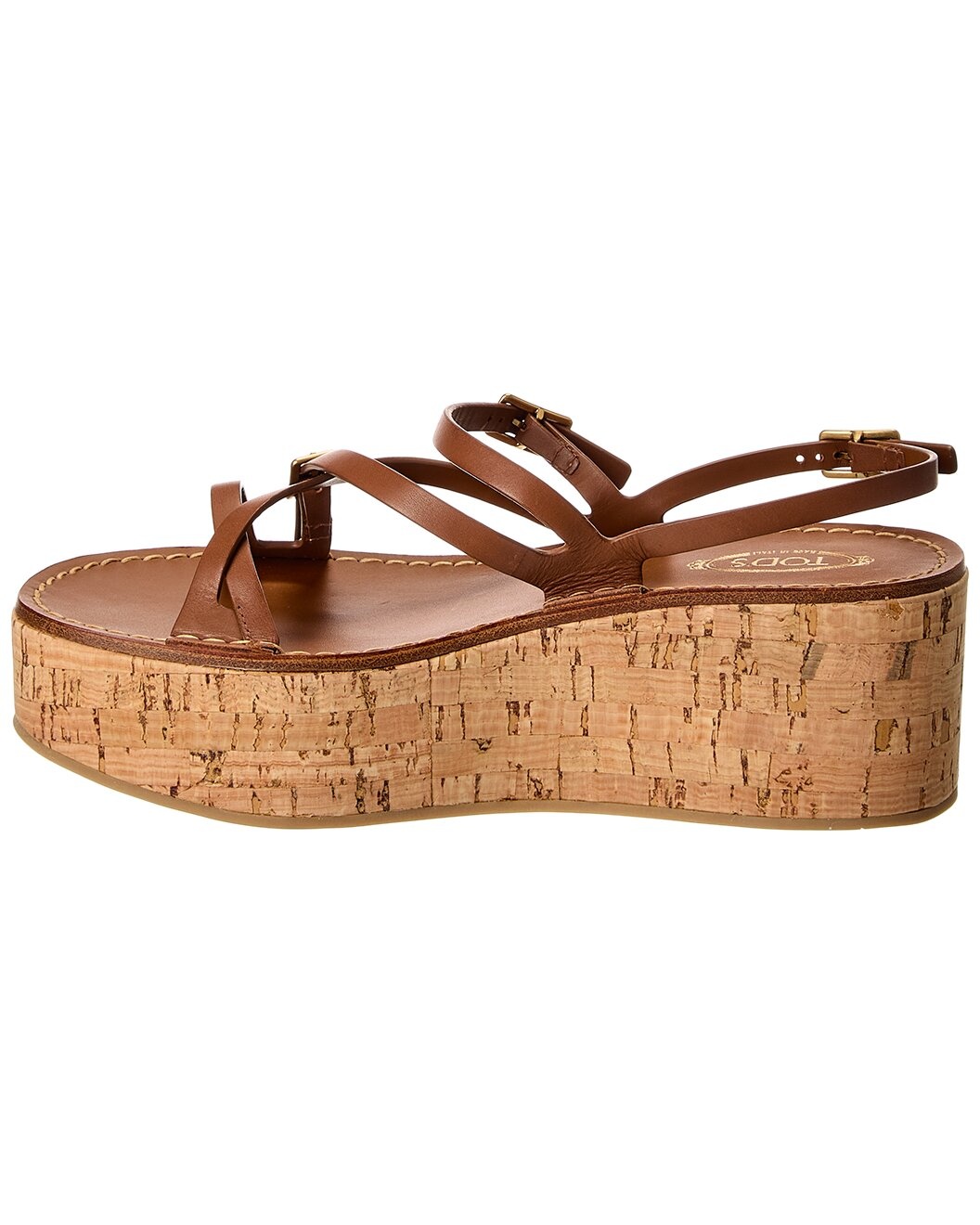 TOD’s Leather Wedge Sandal - 2