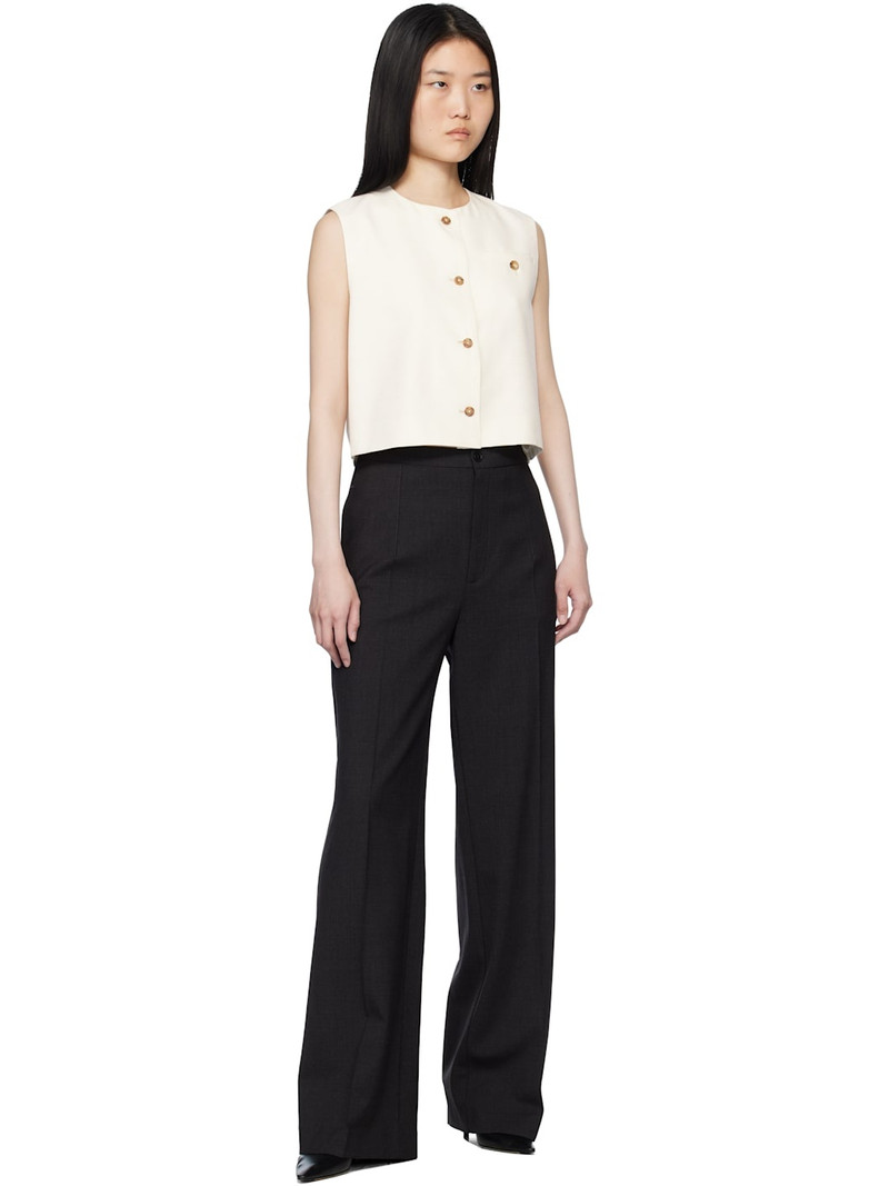 Loulou de Saison Off-White Esme Vest outlook