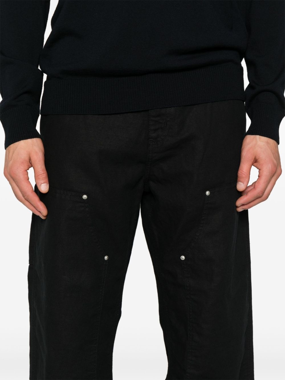 Walter Double-Knee tapered-leg trousers - 5