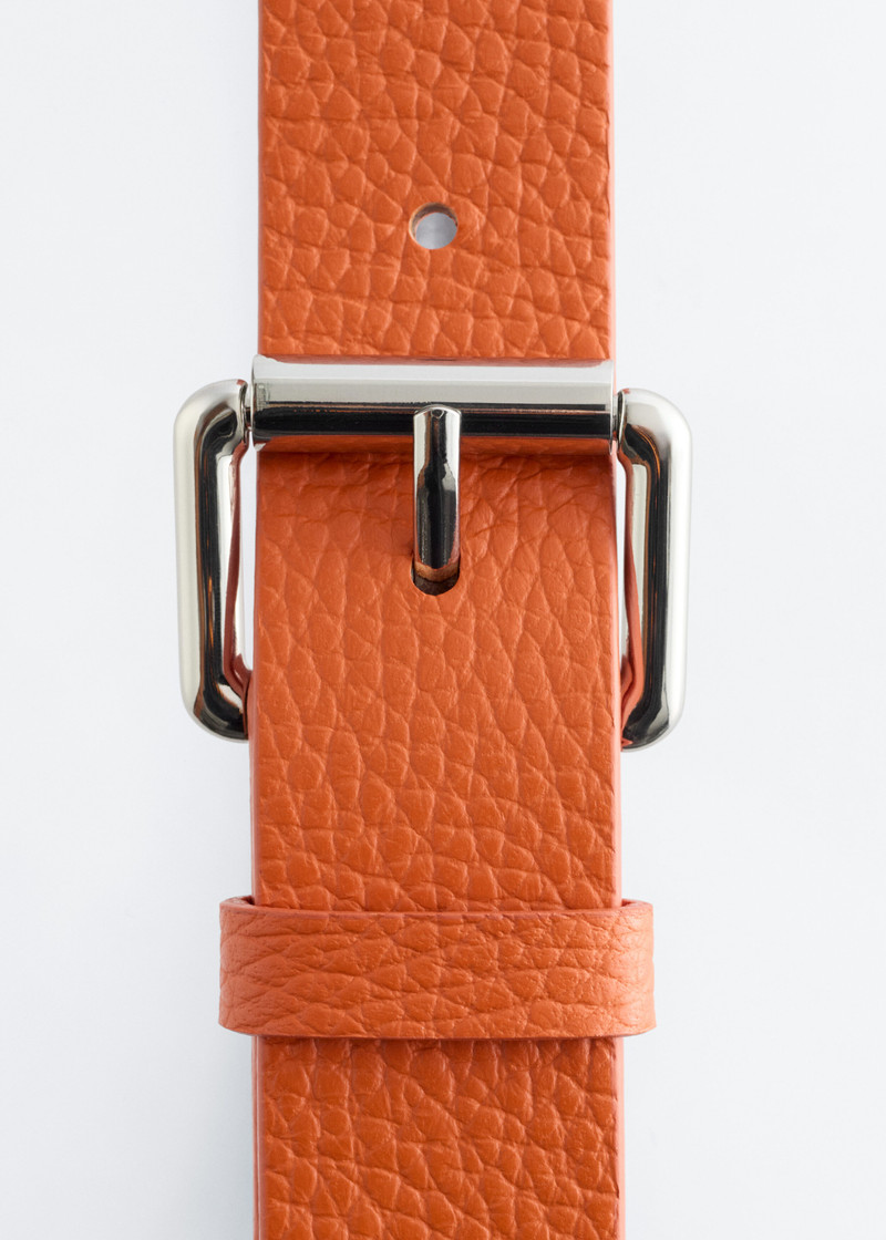 Textured Leather Belt 3