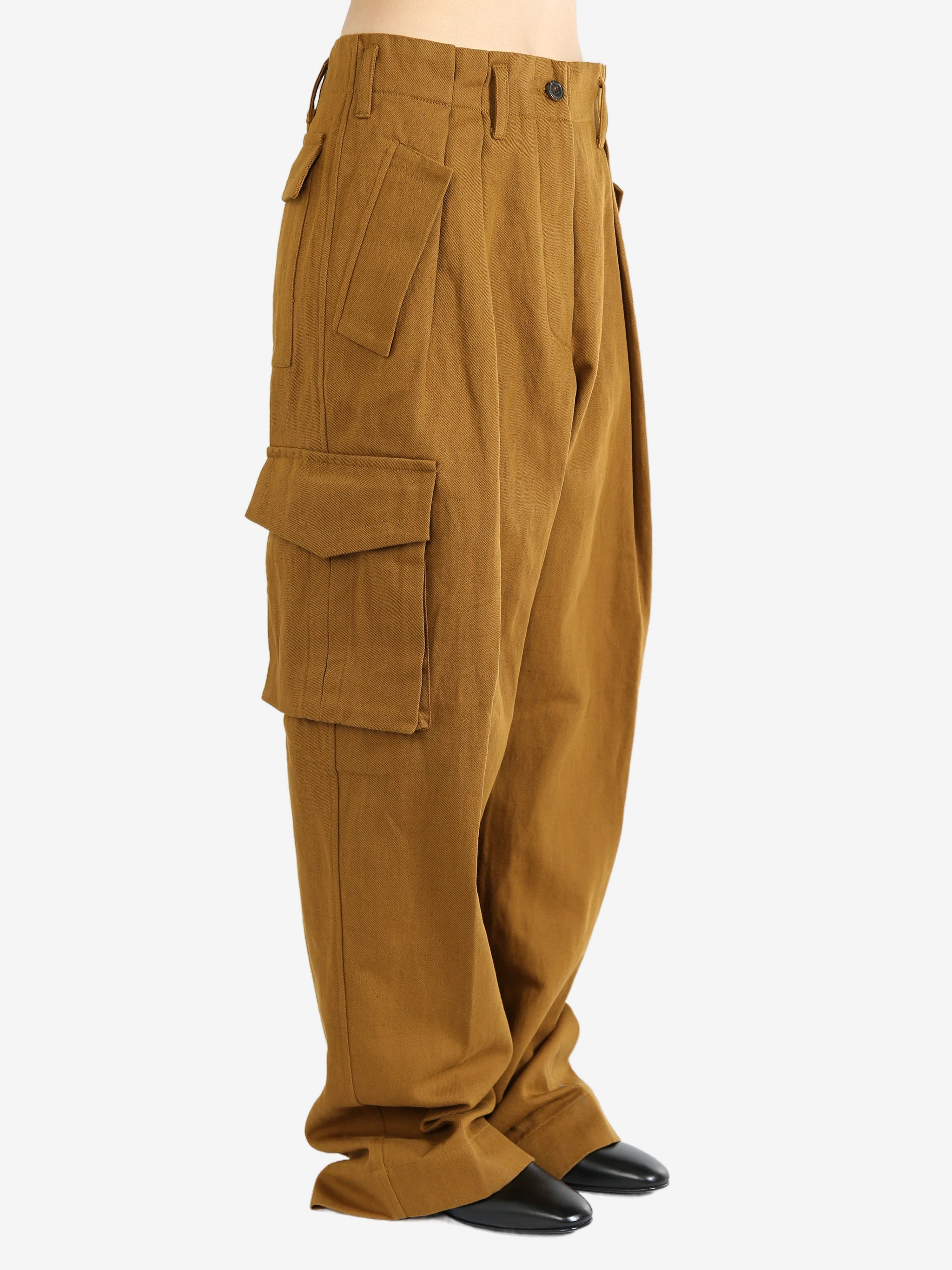 DRIES VAN NOTEN - Women Polkam Washed Cotton Pants - 2