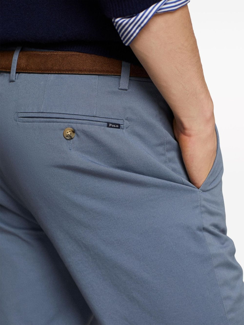 logo-tag twill straight-leg trousers 5