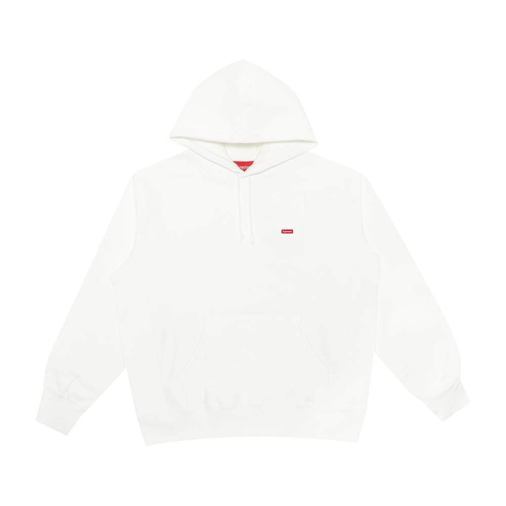 Supreme Small Box Hooded Sweatshirt 'White' - 1