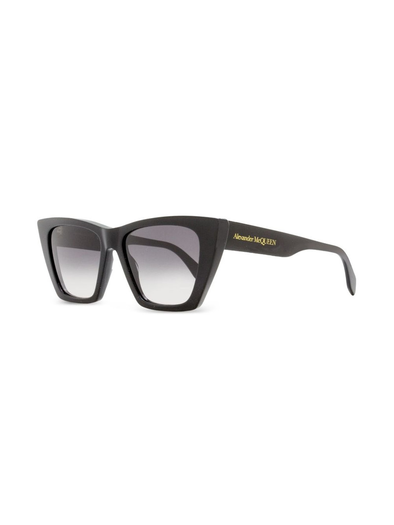 Alexander McQueen logo-debossed cat-eye frame sunglasses outlook