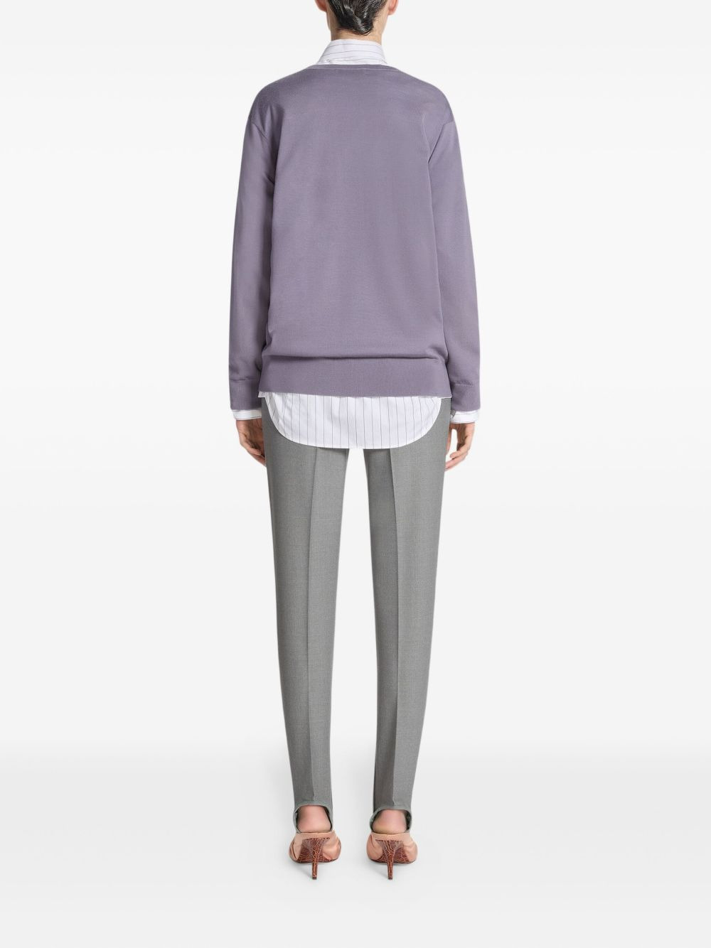 V-neck merino wool sweater - 4