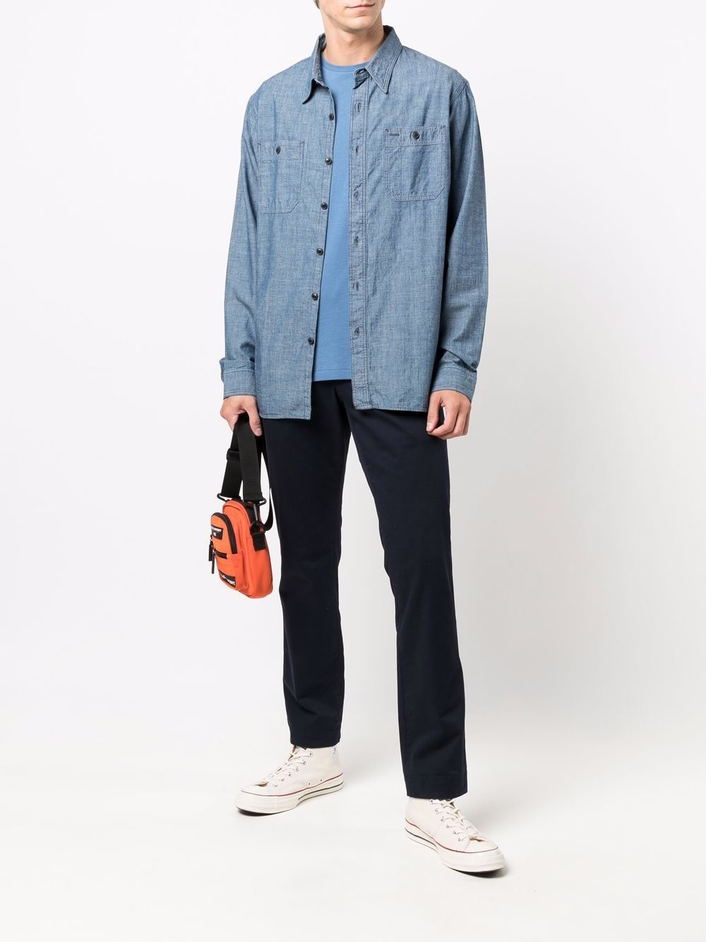 button-down denim shirt - 2