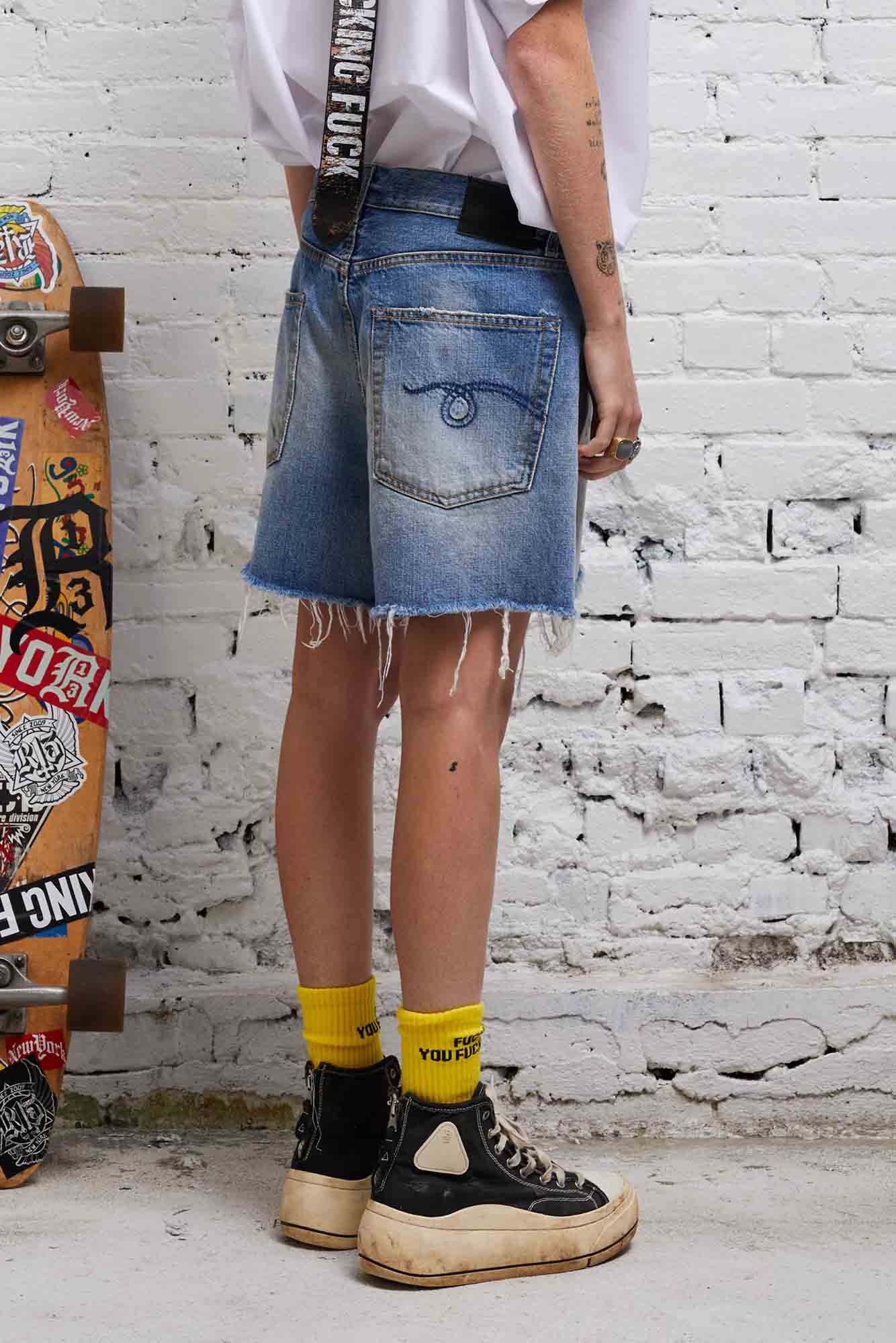 ROSE BAGGY SHORT - TURNER BLUE - 3