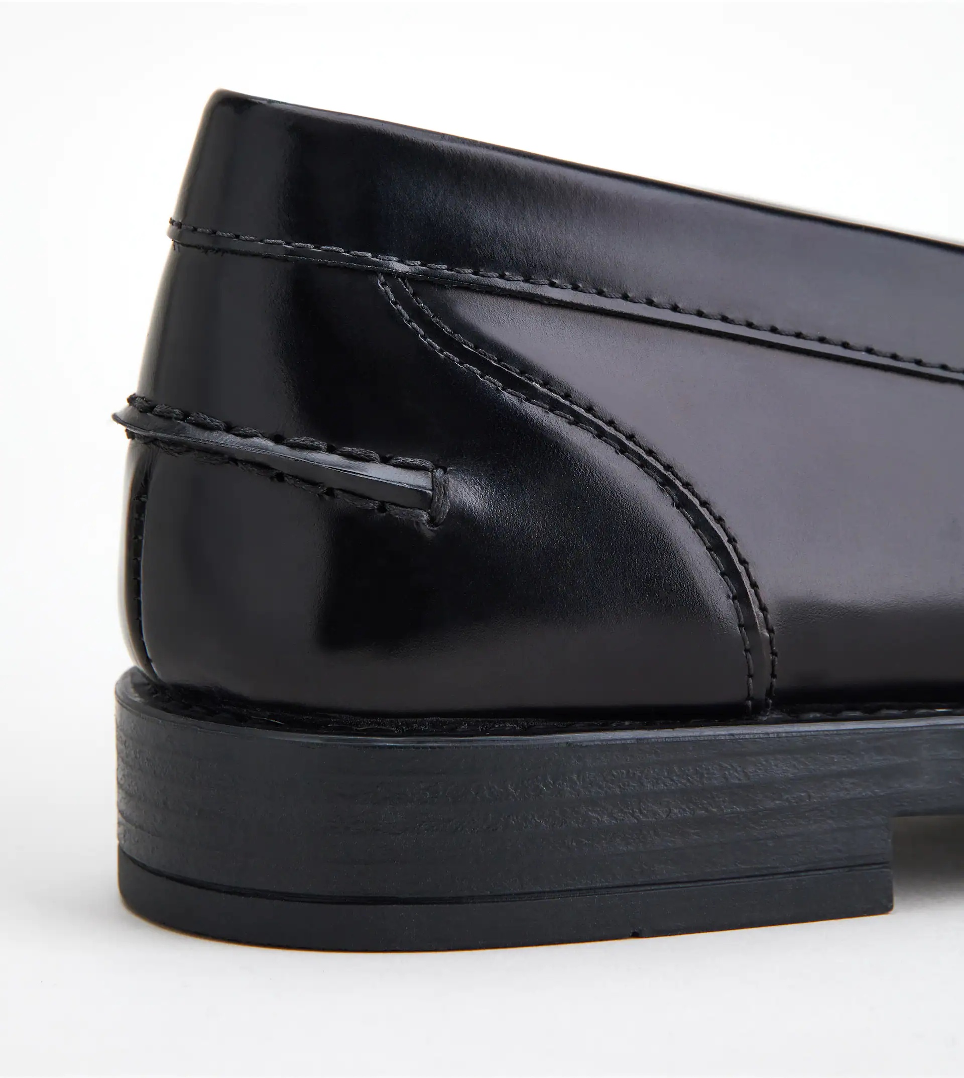 LOAFERS IN LEATHER - BLACK - 6