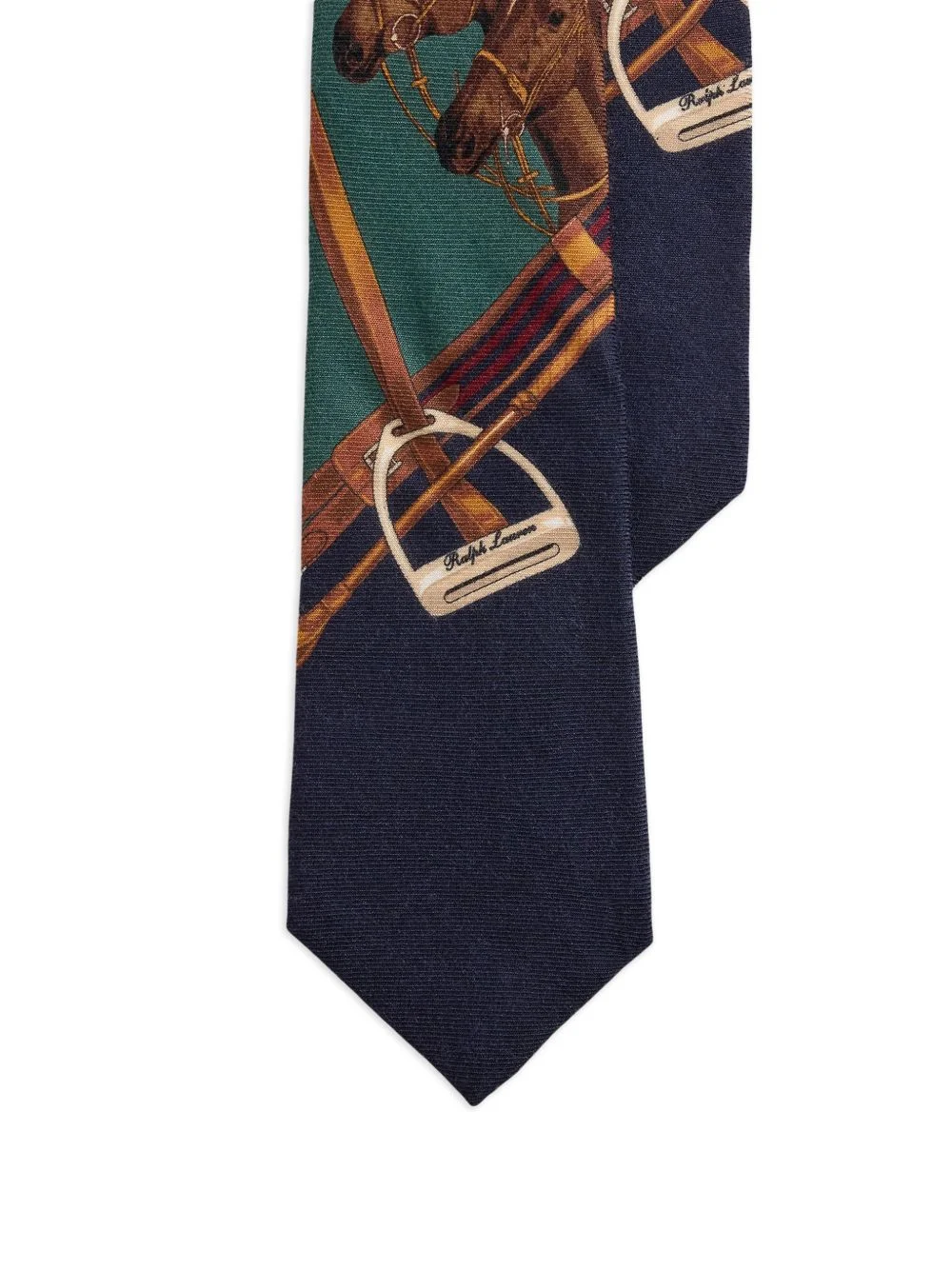 equestrian-print tie - 1