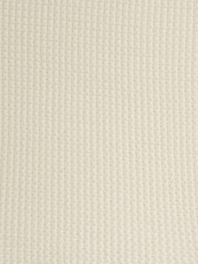 Long Sleeve Waffle T-Shirt Ecru 5