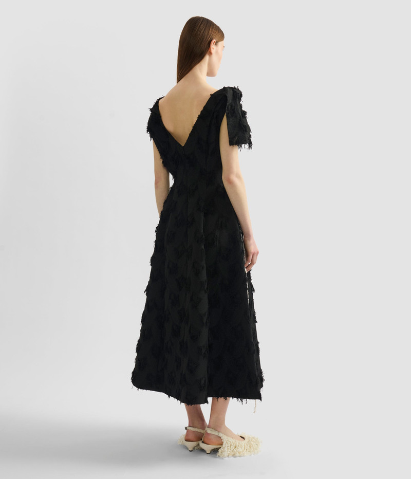 EMBROIDERED FIL COUPÉ JACQUARD MIDI DRESS 3