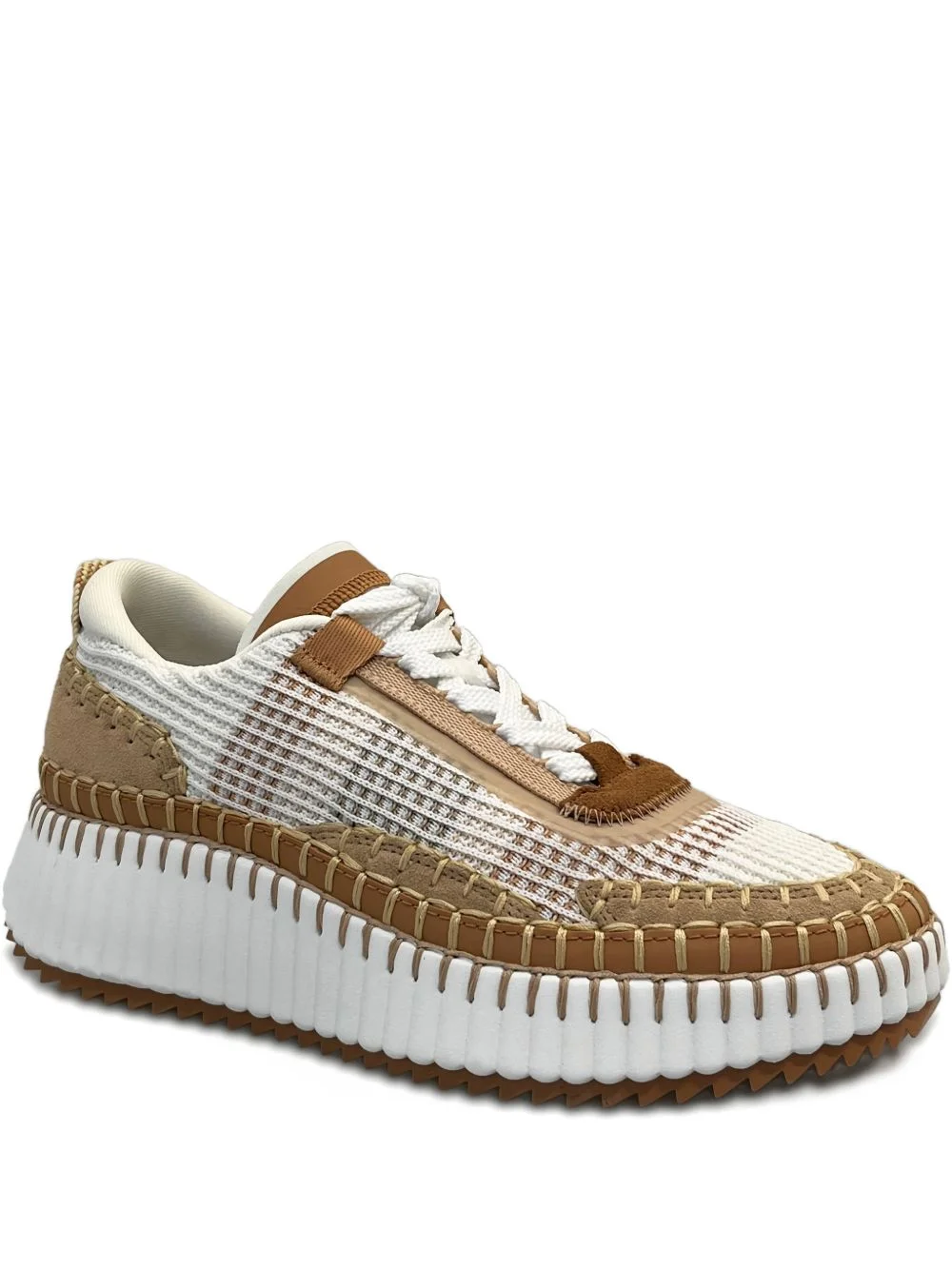 platform stitching sneakers - 1