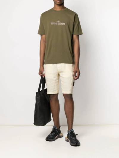 Stone Island embroidered logo cotton T-shirt outlook