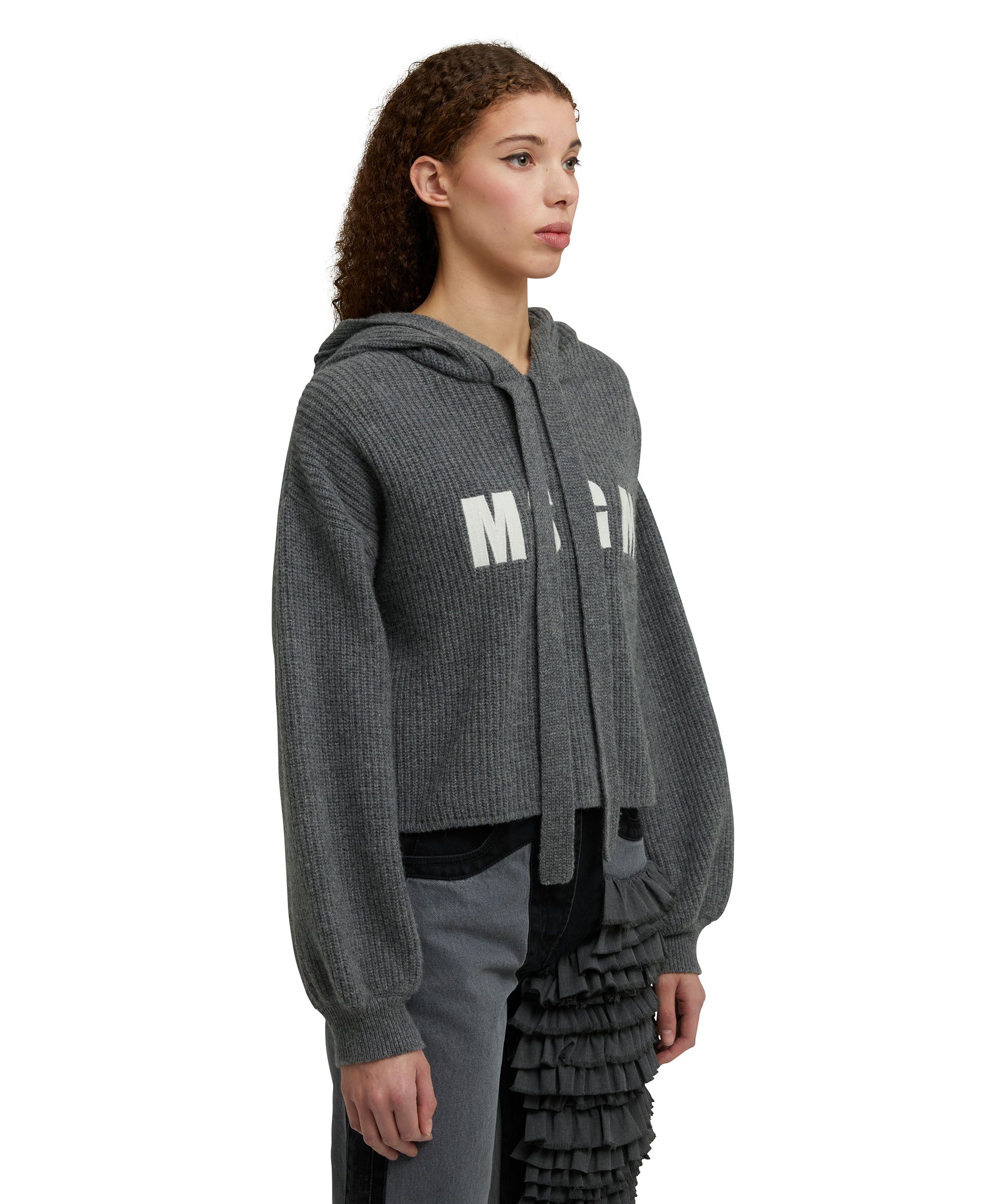 "Soft Ribbed Cashmere blend" sweatshirt - 3
