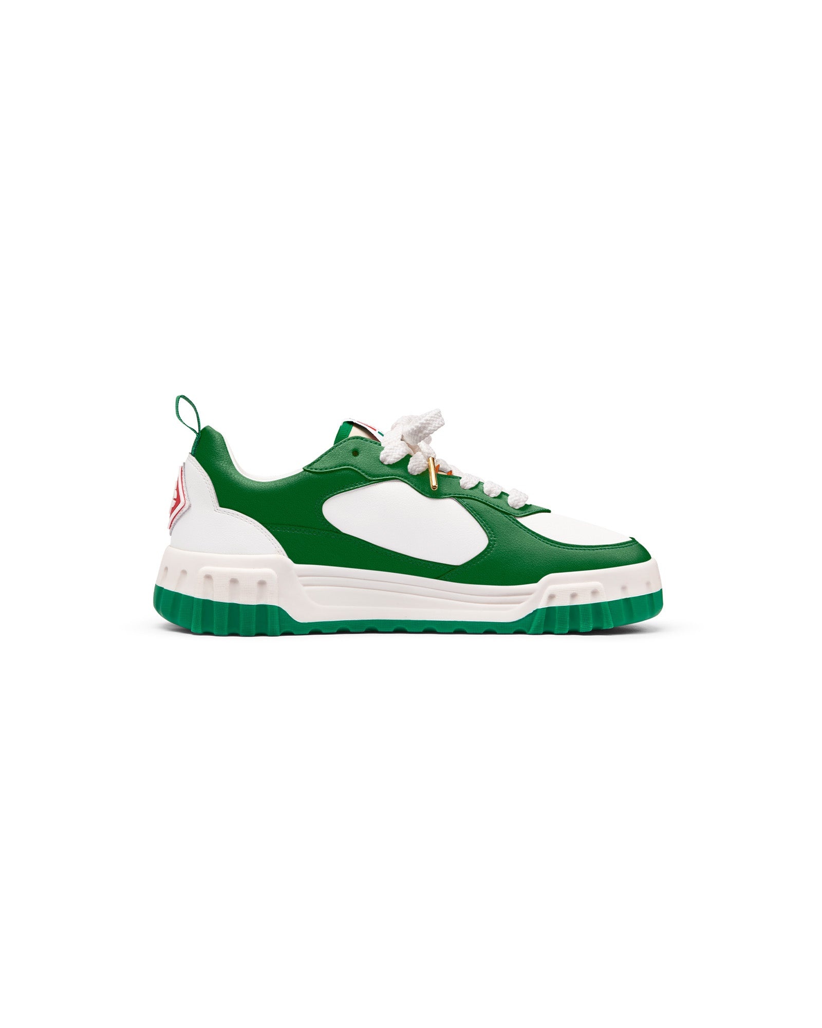 Womens The Court Green & White Sneaker - 2