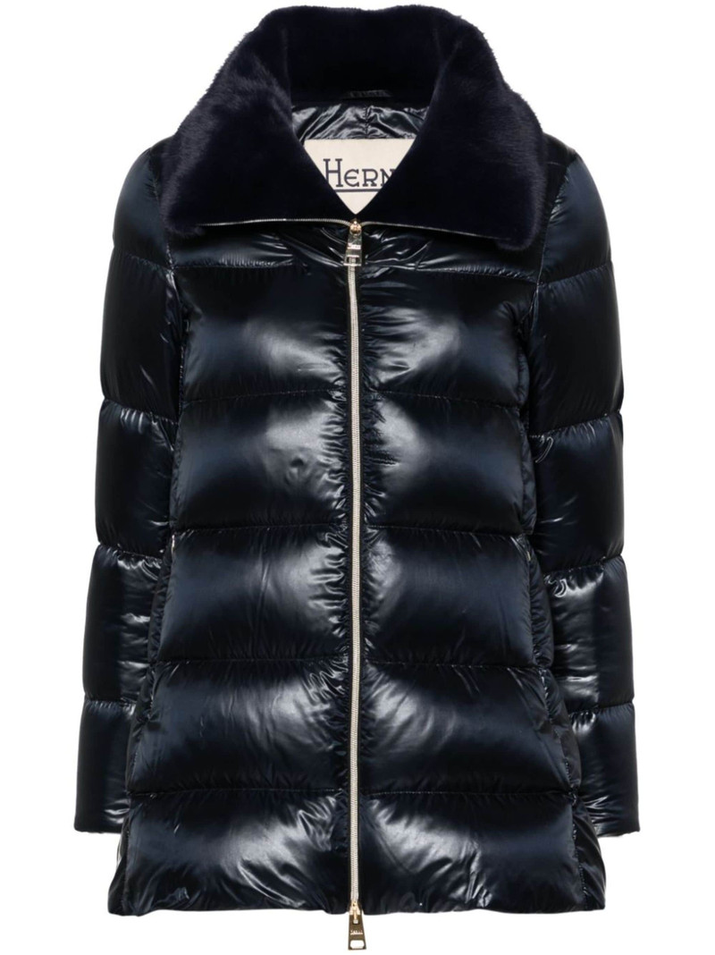 faux-fur 칼라 퍼퍼 재킷 1