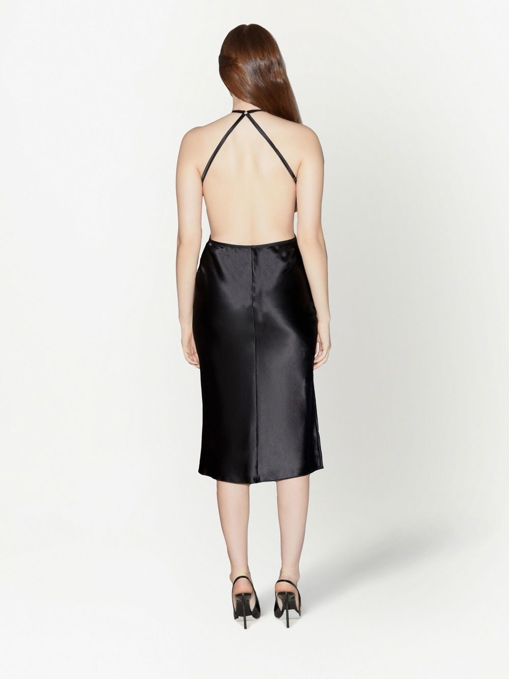 crystal cut-out dress - 4