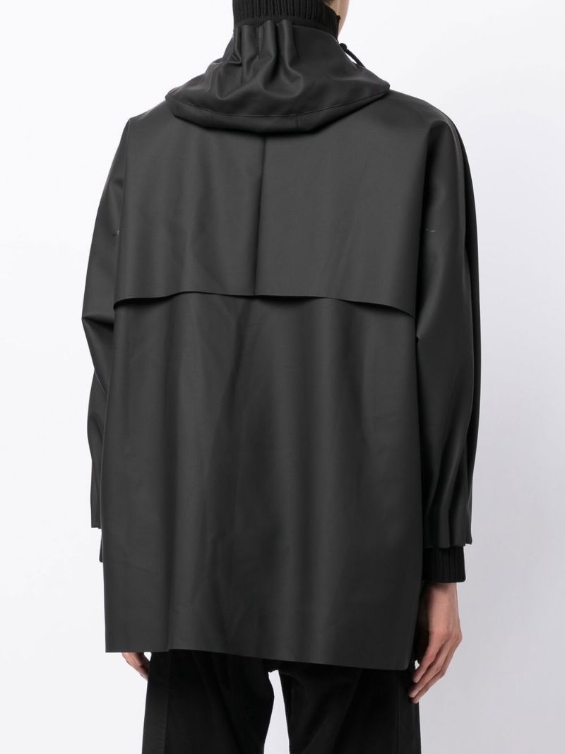 tube pleat rain jacket - 6