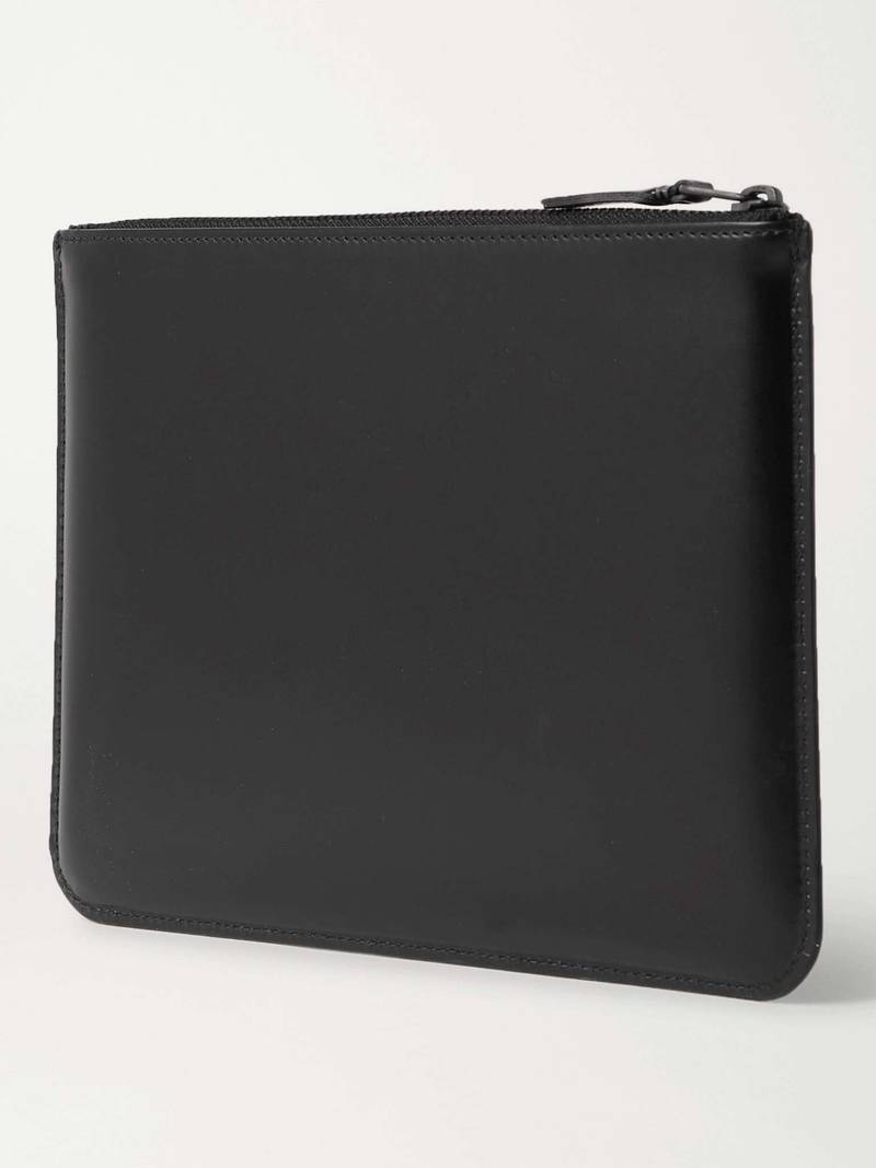 Logo-Debossed Leather Pouch 4