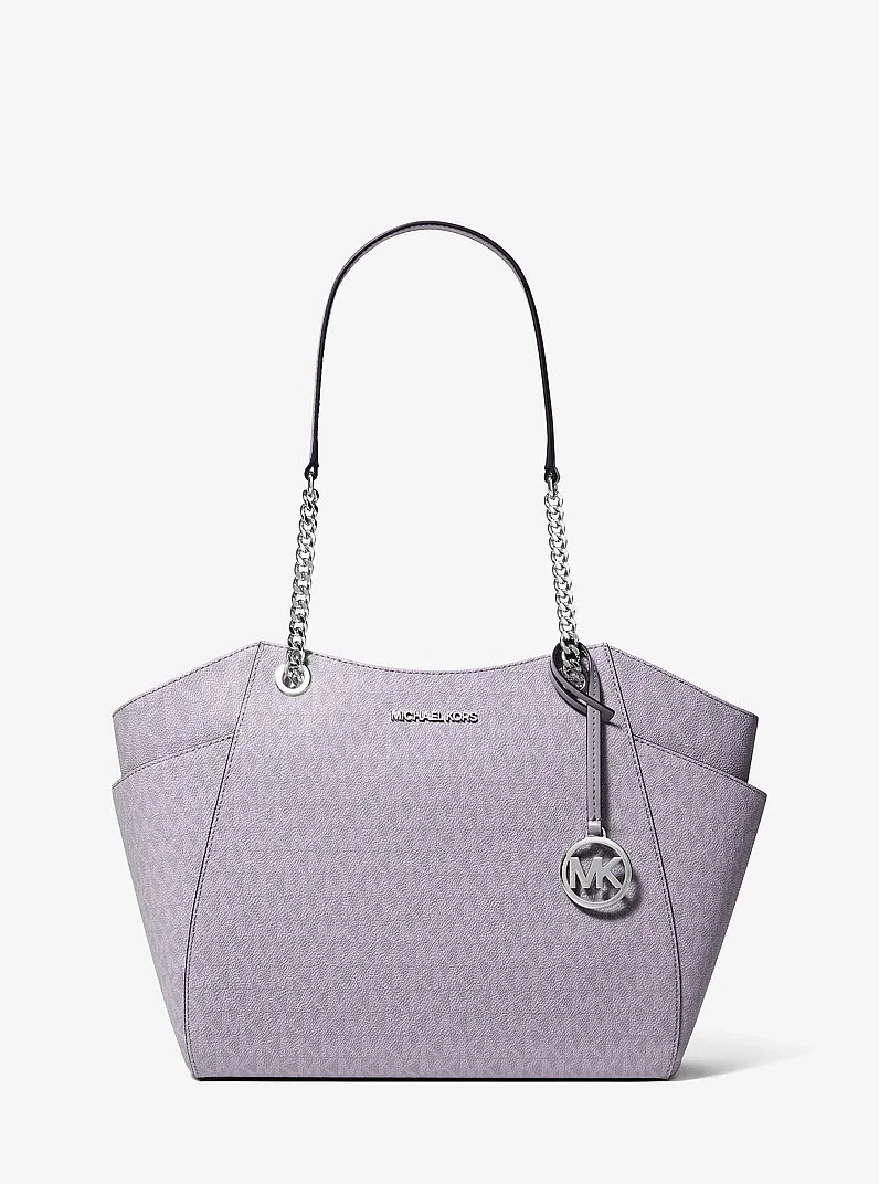 Jet Set Large Signature Logo Shoulder Bag - 1
