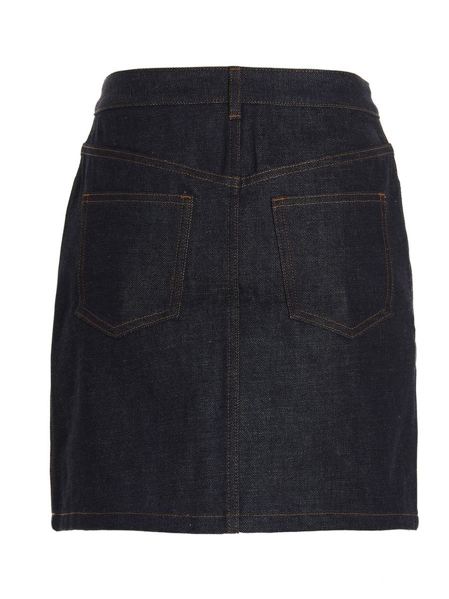 A.P.C. A.P.C. 'JUPE STANDARD' DENIM SKIRT | baltini | REVERSIBLE