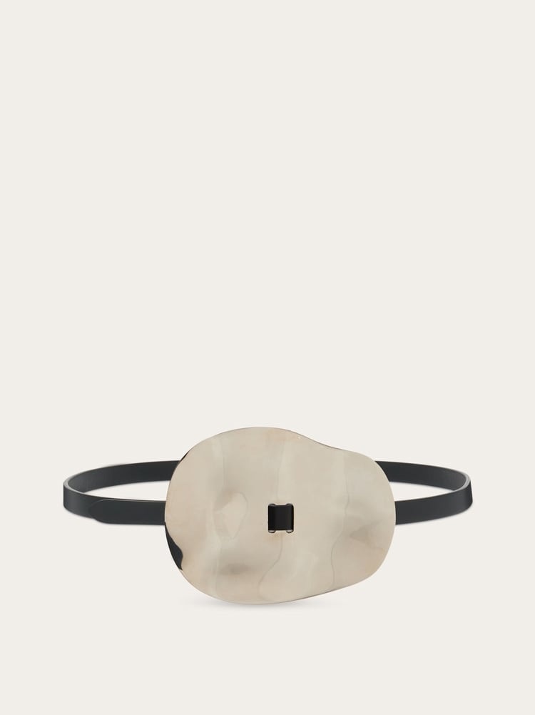 FIXED BELT WITH SCULPTURED BUCKLE - 3