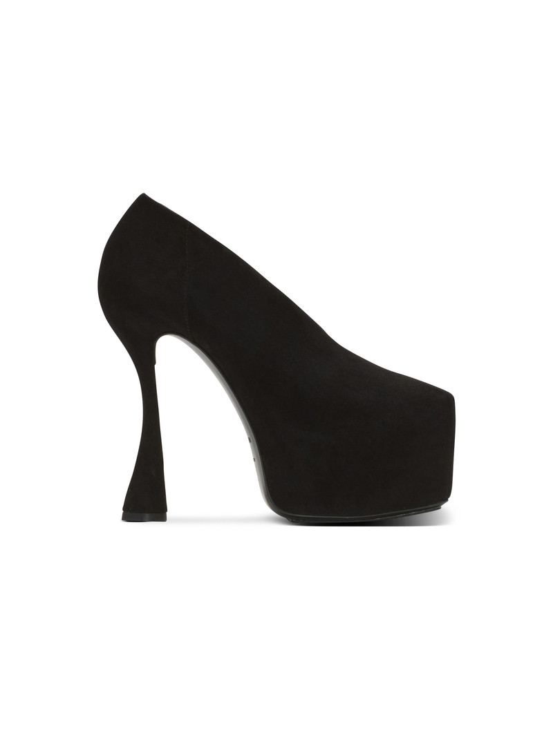 Eden platform pumps in suede 1
